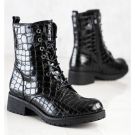 SHELOVET Stivali da cacciatore con lacci nero 1