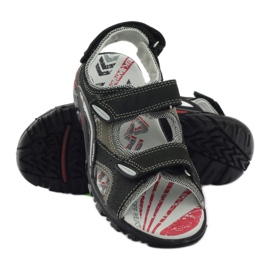 Bartek Sandals Leather Sports Boys 19108 Black nero 3