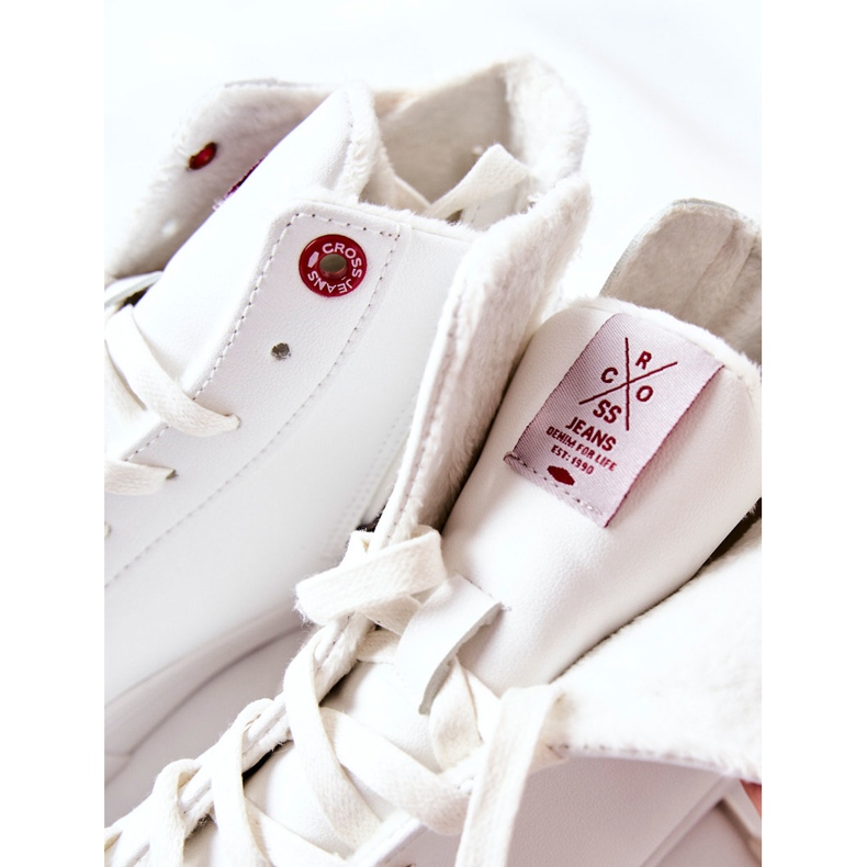Sneakers Donna Cross Jeans High White II2R4010C bianca 1