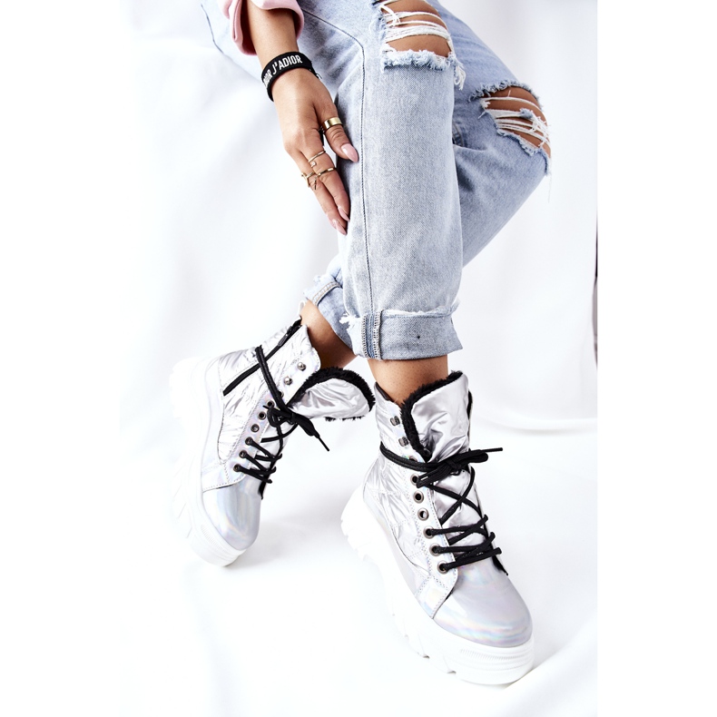 Vinceza Trappers Ismobe argento da donna 1