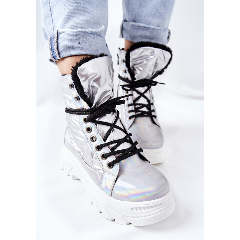 Vinceza Trappers Ismobe argento da donna 2