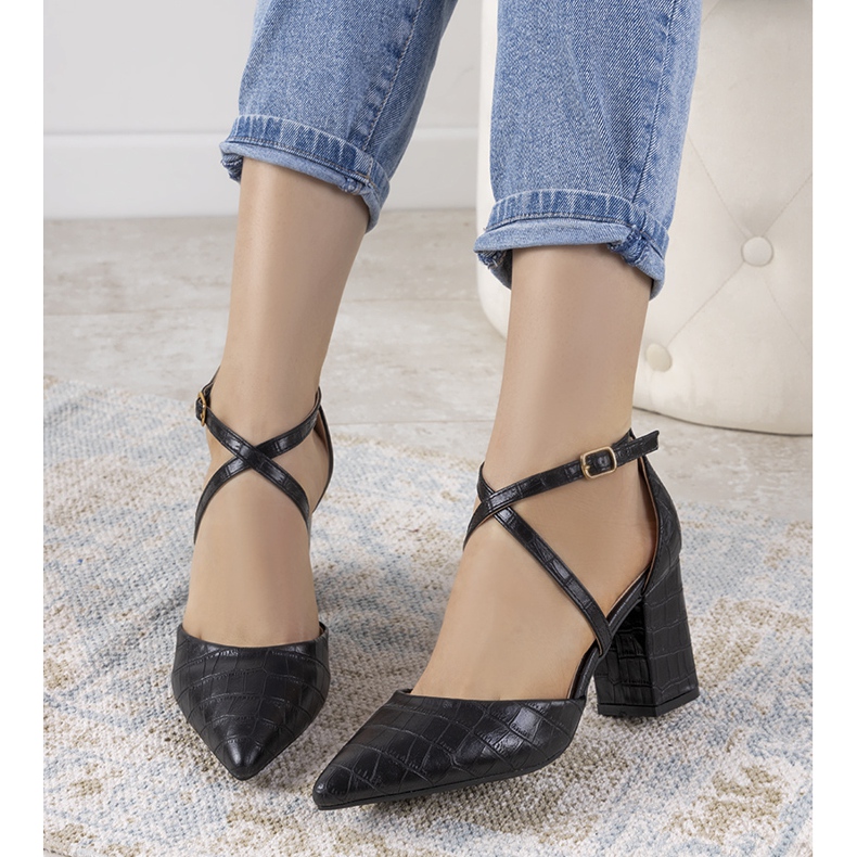 Décolleté nere sul palo Strutt nero 1