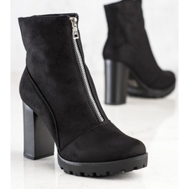 Cm Paris Stivali eleganti in pelle scamosciata nero 2
