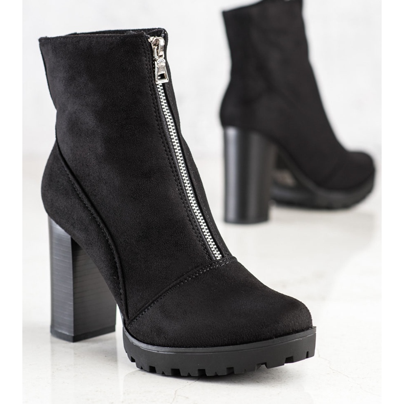 Cm Paris Stivali eleganti in pelle scamosciata nero 2
