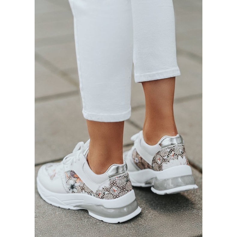 Scarpe sportive da donna bianche di Tia bianco multicolore 2