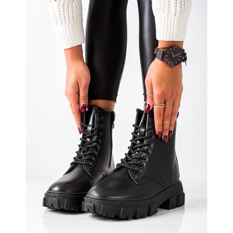 Diamantique Trapper con stivali classici nero 2