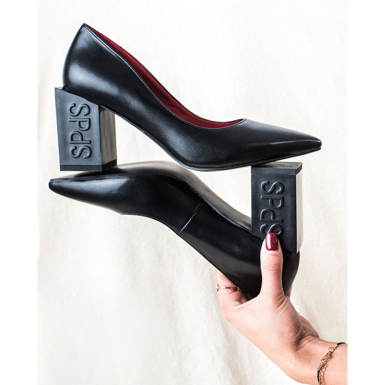 S. BARSKI Décolleté Con Tacco Quadrato S.BARSKI nero 1