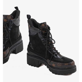 Borse nere con inserti marroni marrone nero 1