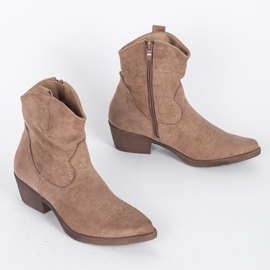 Stivali da cowboy beige di Bowie 1