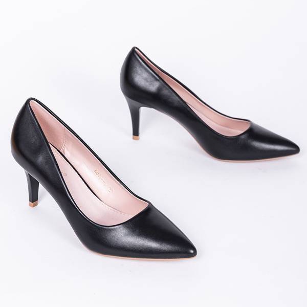 Décolleté nere con tacco basso di Polly nero 1