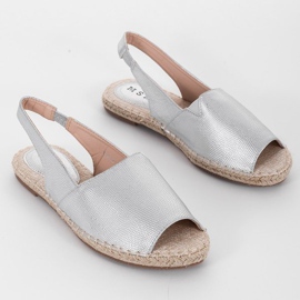 Sandali espadrillas Dulce argento d'argento 1