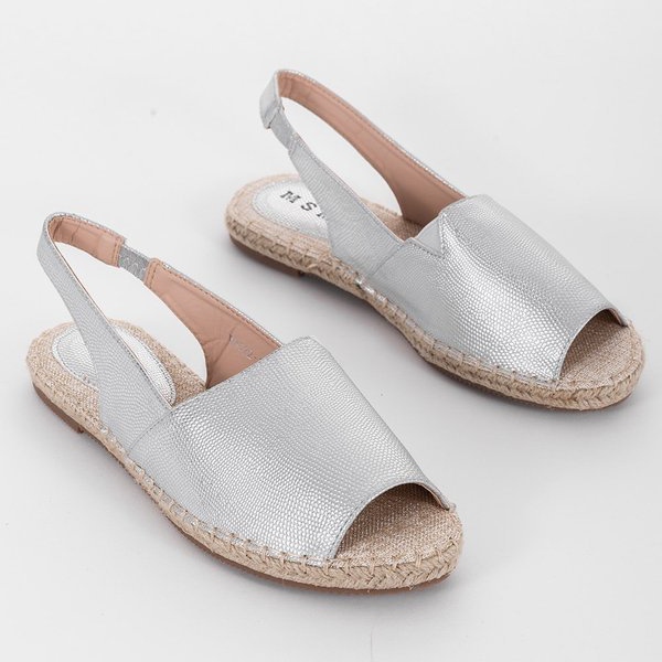 Sandali espadrillas Dulce argento 1