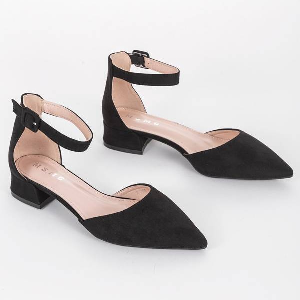 Ballerine nere con ritagli Black Velvet nero 1