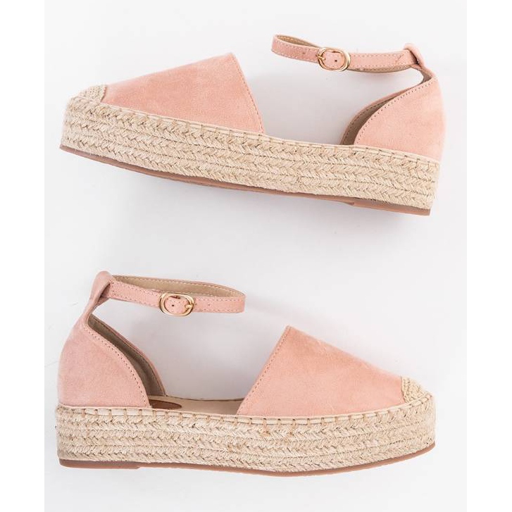 Espadrillas rosa sulla piattaforma Summer 1