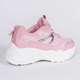 Sneakers rosa su suole grosse Alice 1