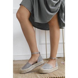 Espadrillas grigie sulla piattaforma Summer beige grigio 1