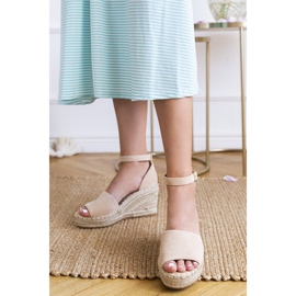 Espadrillas beige sulla zeppa Holiday Vibes 2