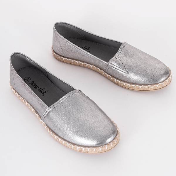 Espadrillas metallizzate argento di Big Girl 1