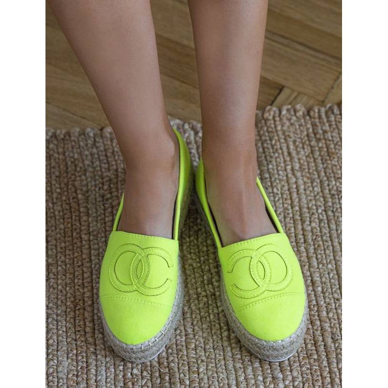Espadrillas Pretty Woman verde fluo 2