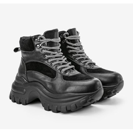 Sneakers nere sulla piattaforma Big City Girl nero 1