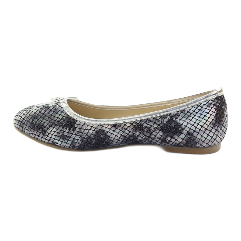 American Club Ballerine grigie americane C061 per ragazze grigio 2