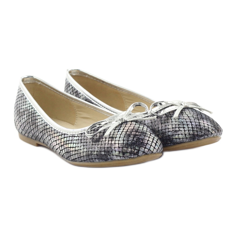 American Club Ballerine grigie americane C061 per ragazze grigio 4