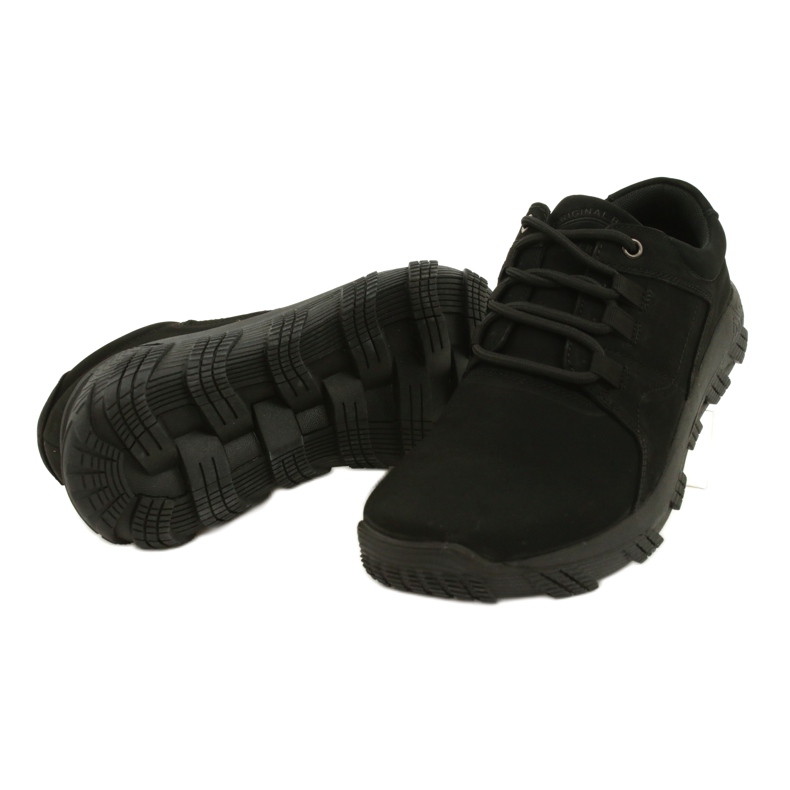 Scarpe da uomo comfort nere American Club CY18/21 nero 3