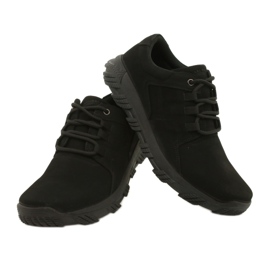 Scarpe da uomo comfort nere American Club CY18/21 nero 4
