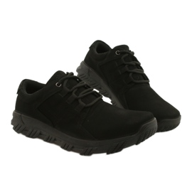 Scarpe da uomo comfort nere American Club CY18/21 nero 5