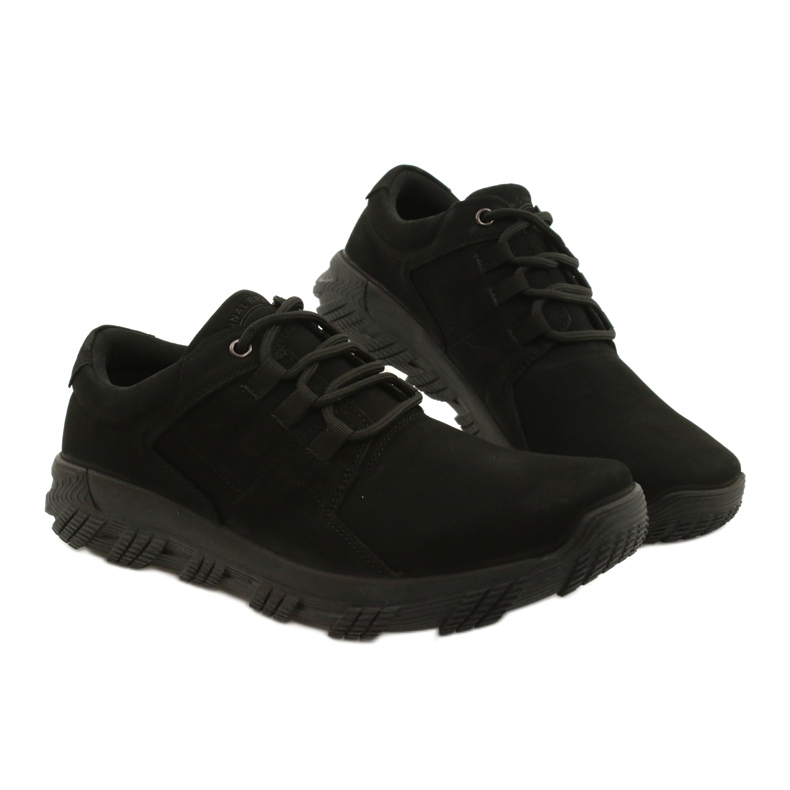 Scarpe da uomo comfort nere American Club CY18/21 nero 5