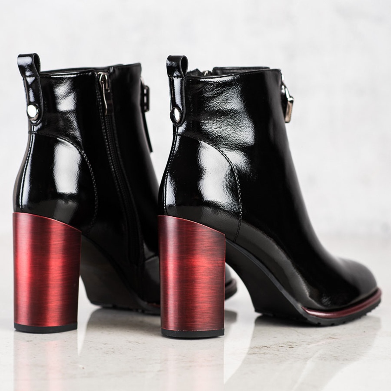 S. BARSKI Stivali laccati alla moda S.BARSKI nero 1