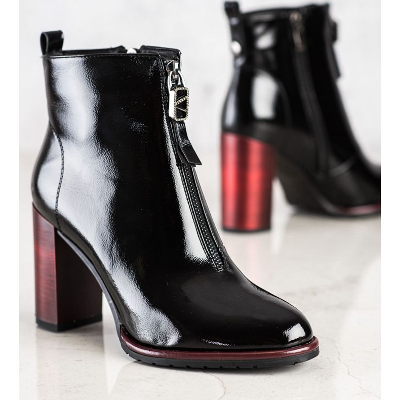 S. BARSKI Stivali laccati alla moda S.BARSKI nero 2