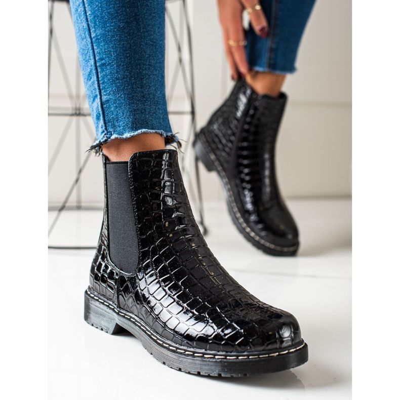 Filippo Stivali neri alla moda nero 2