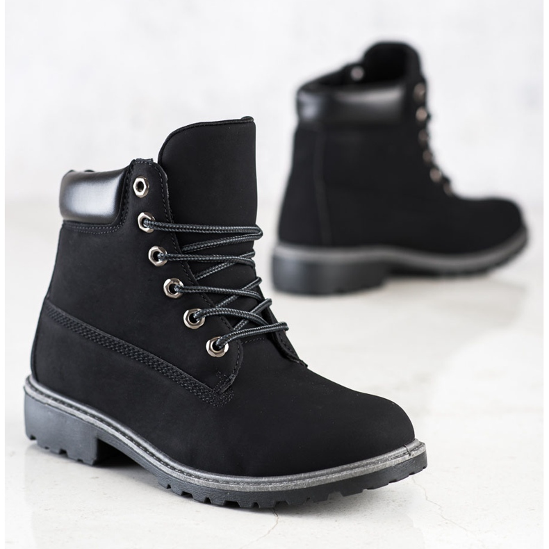 Diamantique Trapper neri classici nero 2