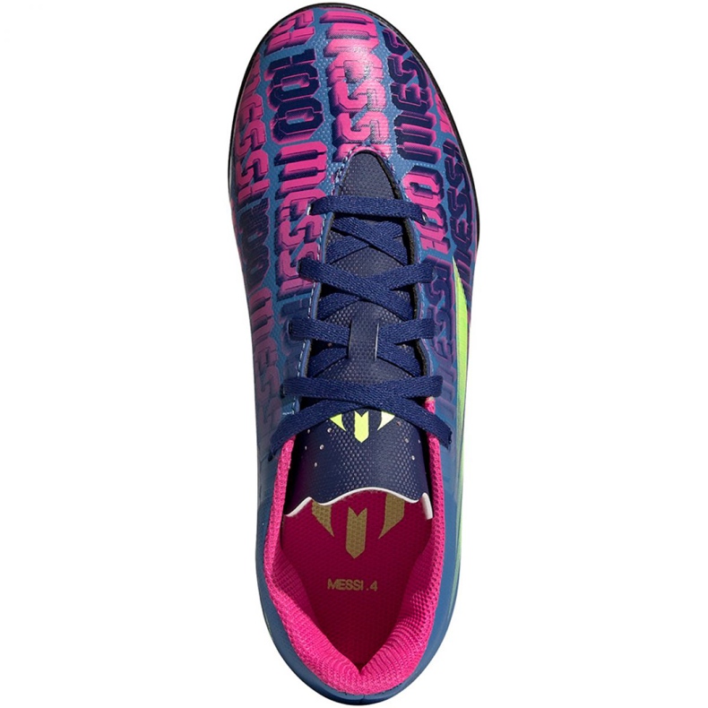 Scarpe da calcio Adidas X Speedflow Messi.4 Tf Jr FY6911 multicolore blu 1