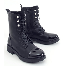 Operai neri da donna con perle 4343 Neri nero 2