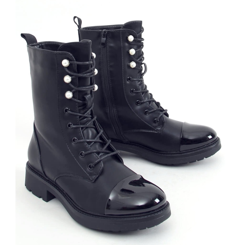 Operai neri da donna con perle 4343 Neri nero 2