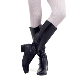 Stivali da equitazione da donna neri BH311 Black Pu nero 1