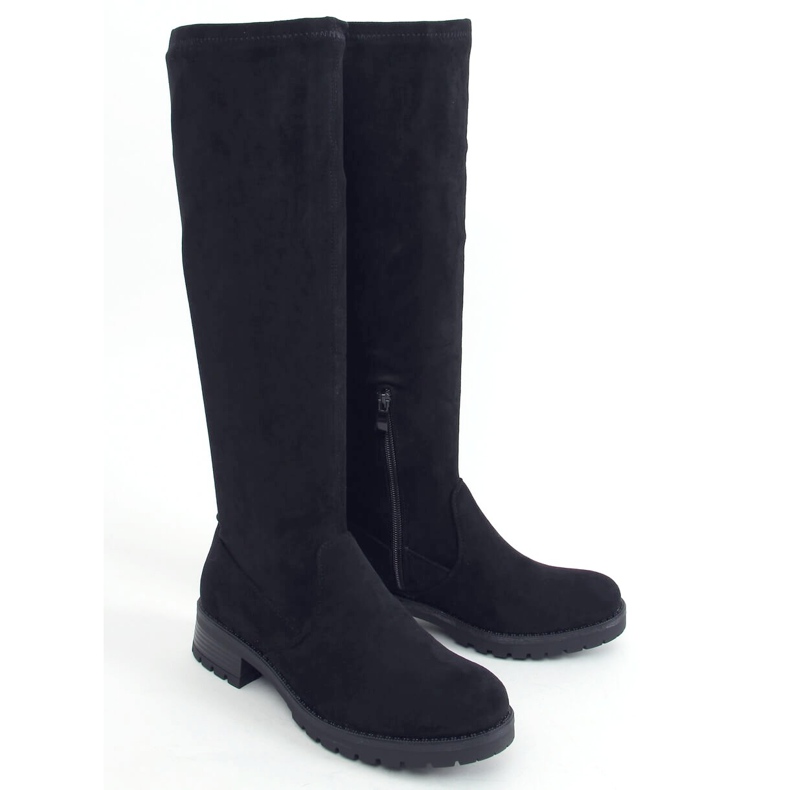 HQ232 Stivali neri da donna neri nero 2