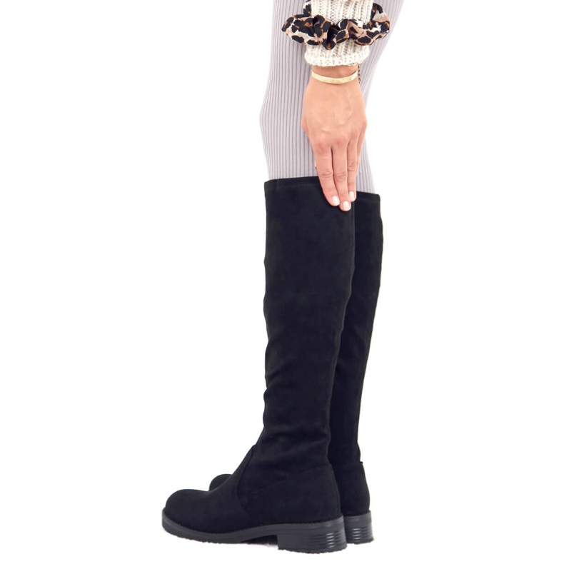 HQ232 Stivali neri da donna neri nero 1