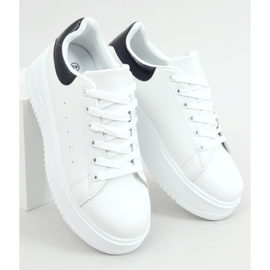 Sneakers da donna bianche T0YD8240-5 WHITE / BLACK bianca 1