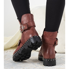 Stivaletti Berg da donna bordeaux chiaretto marrone 1