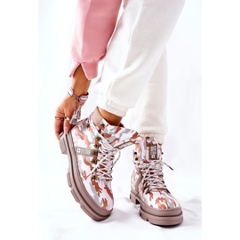 Stivali Trapper in pelle Big Star II274369 Moro Grey bianco 1