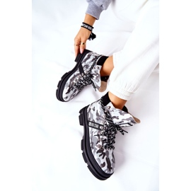 Stivali in pelle Trappers Big Star II274368 Moro Black bianco 1