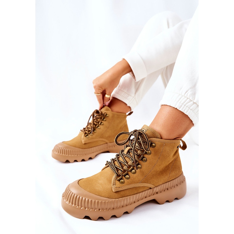 Stivali in pelle Trappers Big Star II274366 Camel marrone 2