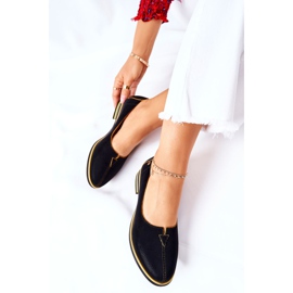 Scarpe in pelle nere Maciejka 05035-07 nero giallo 1