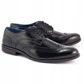 Olivier Scarpe formali Scarpe brogue nere nero 2
