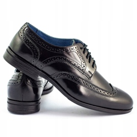Olivier Scarpe formali Scarpe brogue nere nero 3