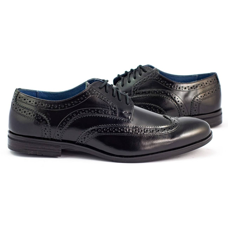 Olivier Scarpe formali Scarpe brogue nere nero 4