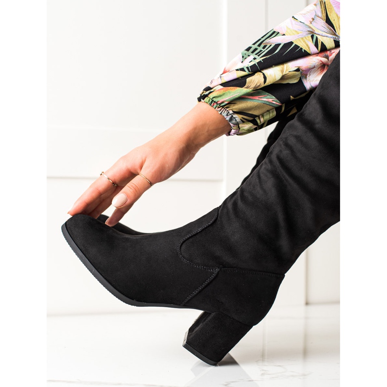 Stivali neri alla moda VINCEZA nero 2